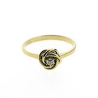 Image 4 of Golden fantasy ring with diamond | 0.01 ct.