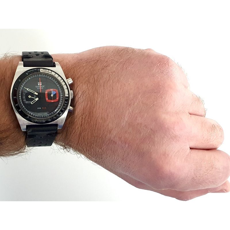 Image 8 of Tissot Vintage Chronograph; Men's Wristwatch | PR516