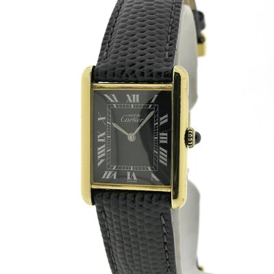 Image 2 of Cartier Tank Vermeil; Vintage mechanical women's watch