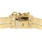 Image 7 of Vintage gold link bracelet; Flowers | 18 cm