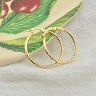Image 2 of Vintage gold earrings | Ø 23.5 mm