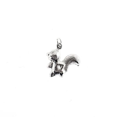 Image 1 of Silver charm; Squirrel