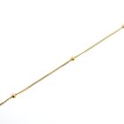 Image 8 of Gold gourmet link bracelet with beads | 18.5 cm