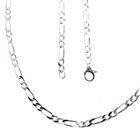 Image 1 of Silver chain; figaro link | 59 cm