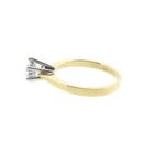 Image 8 of Gold solitaire ring with zirconia
