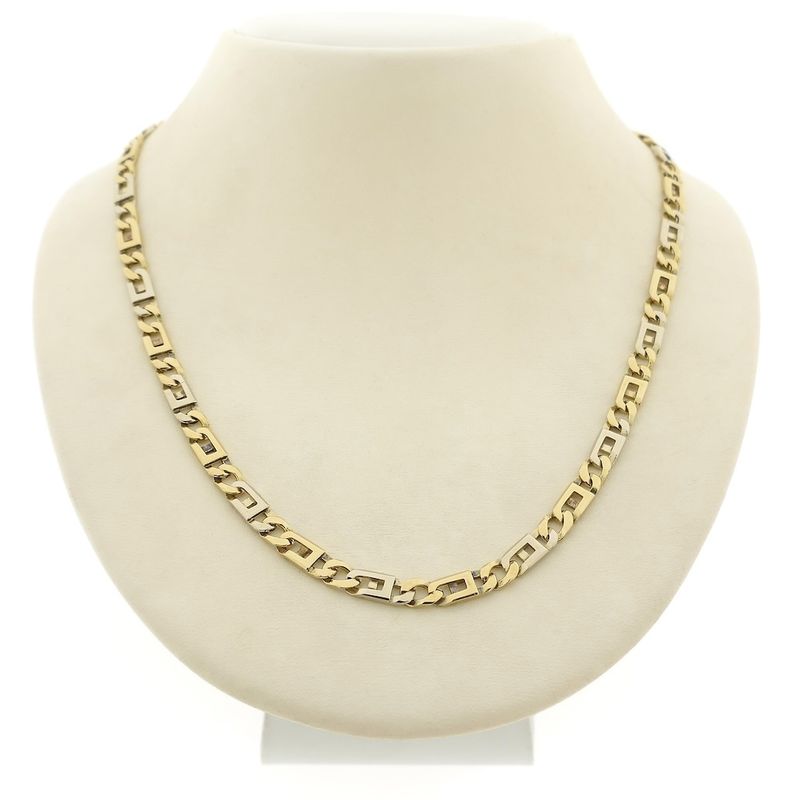 Image 1 of Two-tone gold navy link chain