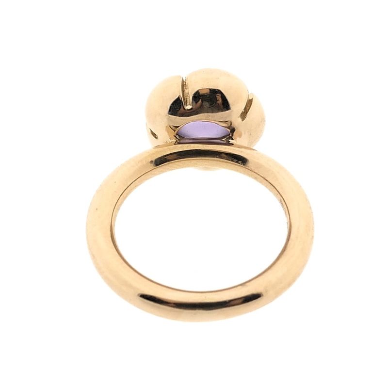 Image 4 of Rose gold Bron Jewelry 'Catch' ring with amethyst