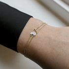 Image 8 of Gold bracelet with butterfly | 19.5 cm