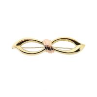 Bicolor gouden broche