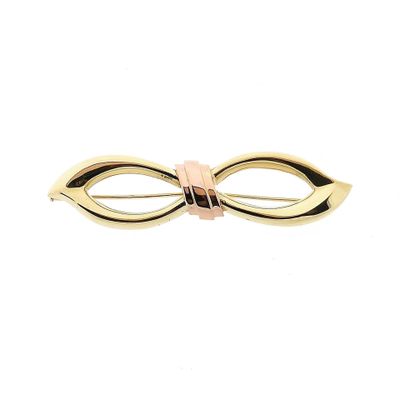 Afbeelding 1 van Bicolor gouden broche