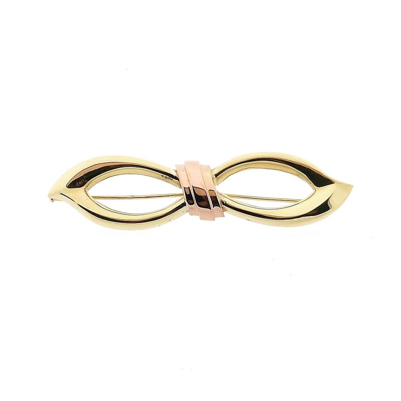 Afbeelding 1 van Bicolor gouden broche