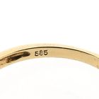 Afbeelding 8 van Gouden ring met saffier en diamant; 0,04 ct.