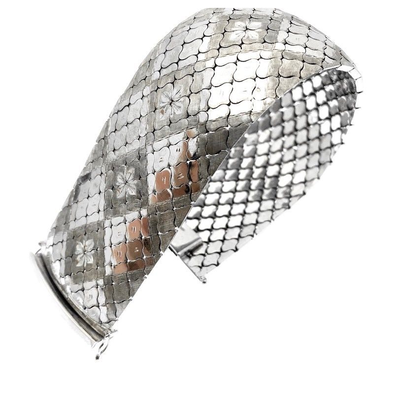 Image 5 of Silver wide snake bracelet | 20 cm