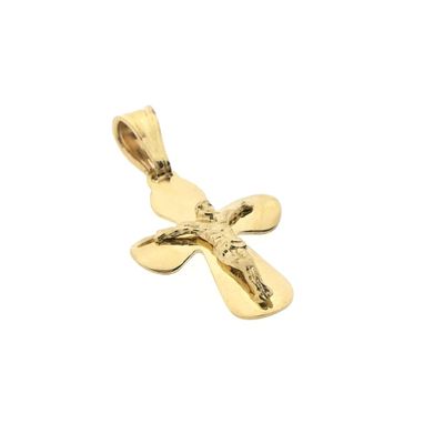 Gold pendant of a cross with corpus Image 2 of Gold pendant of a cross with corpus