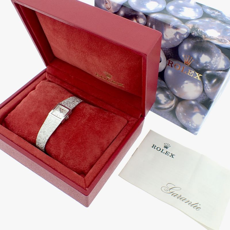 Image 2 of Rolex Precision; 18k white gold women's watch