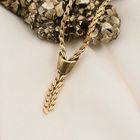 Image 2 of Gold Fantasy Link Necklace with Fixed Pendant; 14 Karat; 43 cm