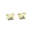 Image 6 of Gold semicircular stud earrings