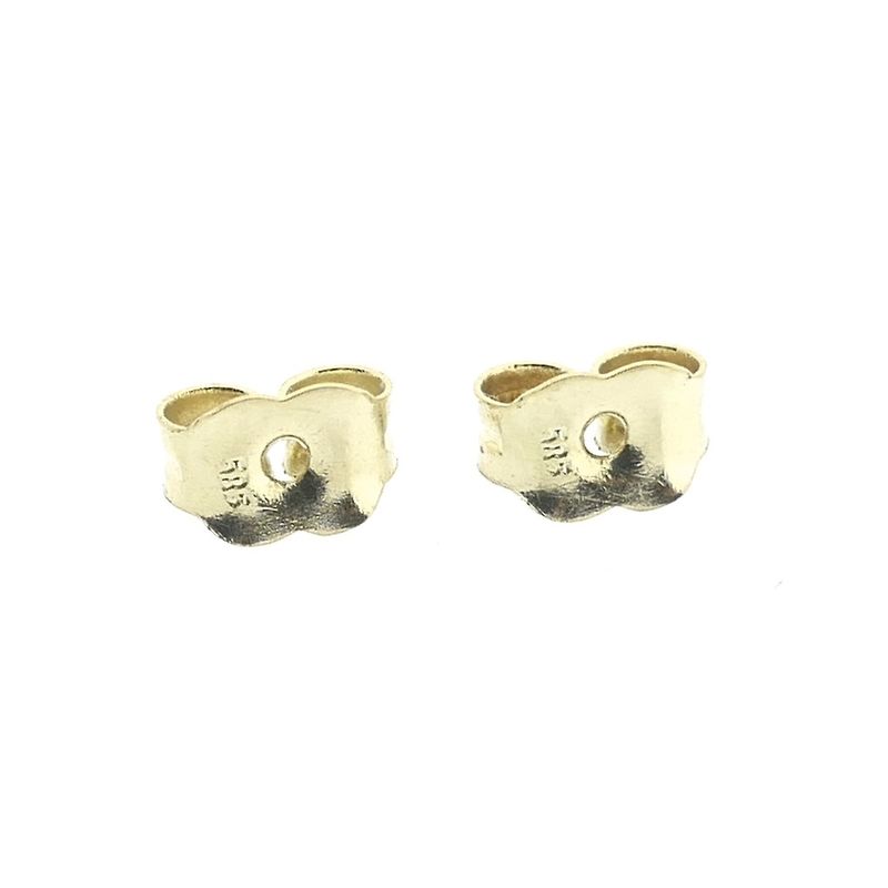 Image 6 of Gold semicircular stud earrings