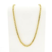Gold square king chain | 70 cm