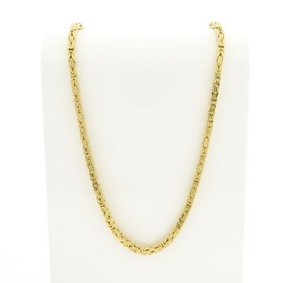 Gold square king chain | 70 cm Image 1 of Gold square king chain | 70 cm