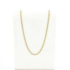 Image 1 of Two-tone gold navy link necklace; Men | 61 cm