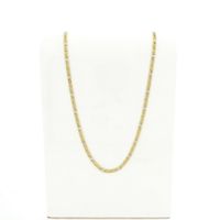 Two-tone gold navy link necklace; Men | 61 cm