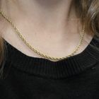 Image 8 of Gold twisted link chain | 45.5 cm