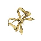 Image 10 of Gold brooch; Bow
