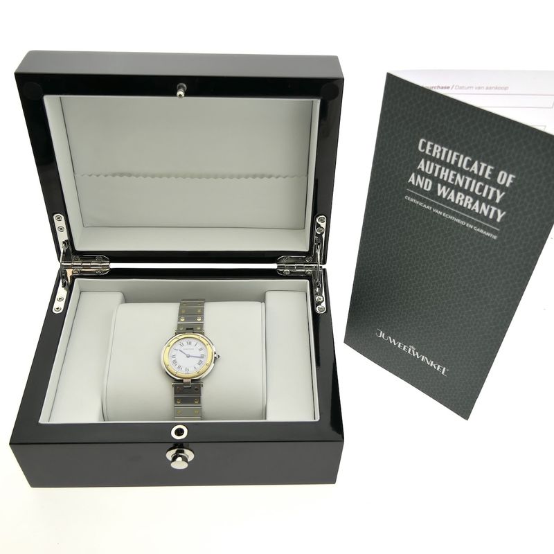 Image 4 of Cartier Santos Ronde 32mm 8191; 18k. Gold/steel watch