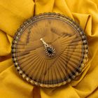 Image 2 of Vintage gold pendant with garnet