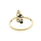 Image 4 of Gold ring with pearl and diamond | 0.10 ct.
