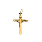 Image 6 of Bicolor gold pendant of a cross with corpus
