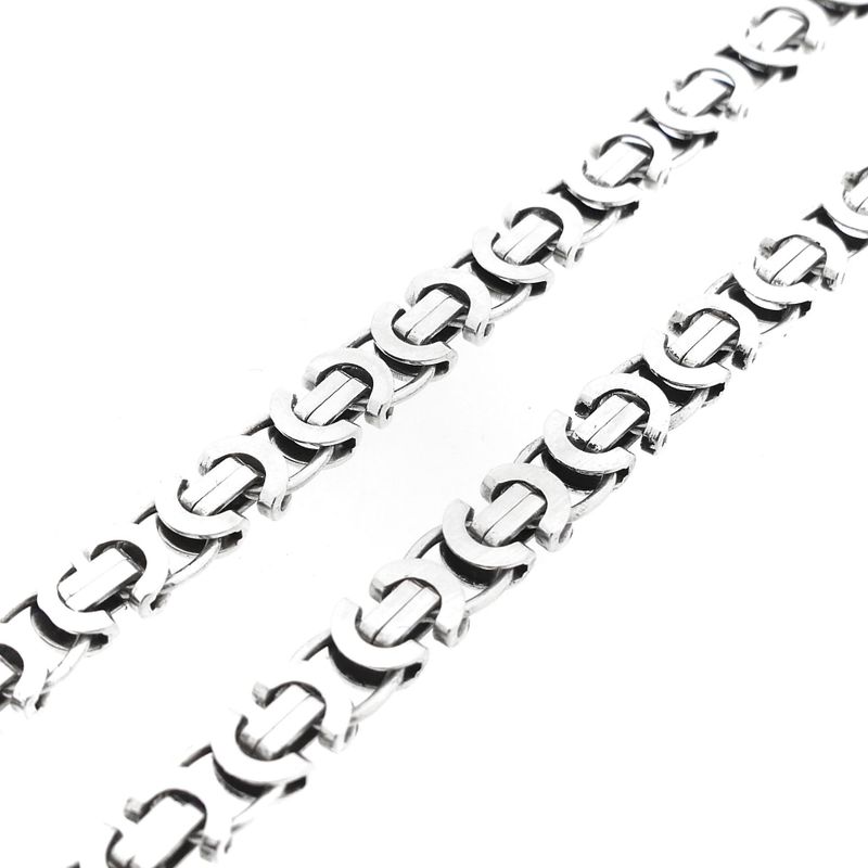 Image 7 of Silver Robust Flat King Link Chain