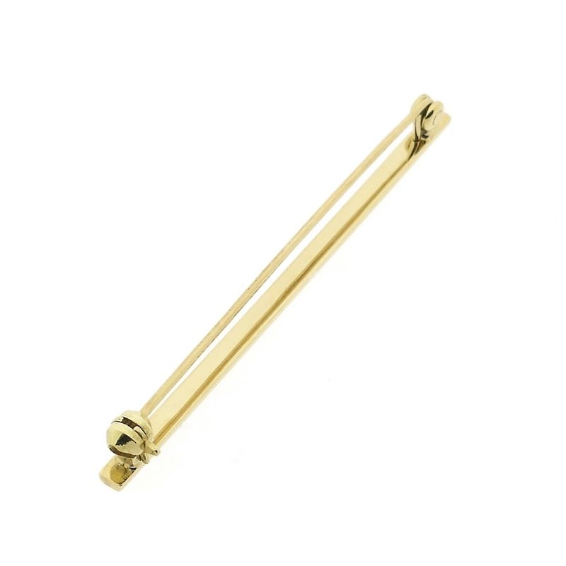Image 3 of Golden narrow brooch