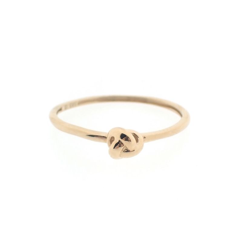 Image 5 of Gold subtle ring with knot