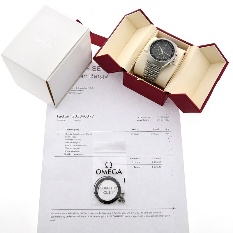 Image 4 of Omega Speedmaster Mark II; Vintage chronograaf heren horloge
