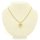 Image 8 of Gold heart pendant with emerald