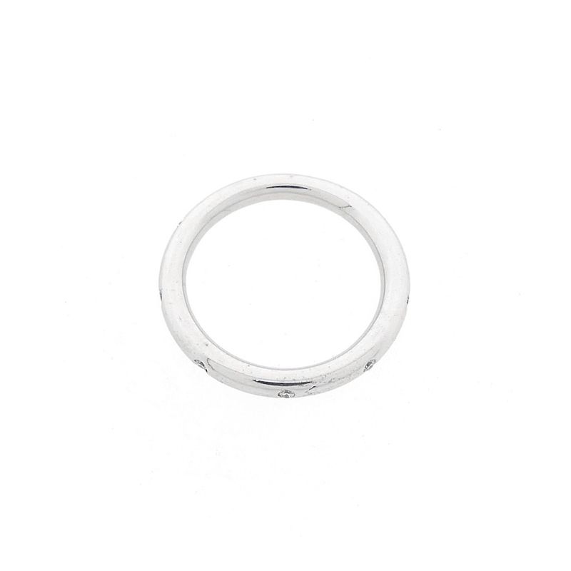 Image 3 of Bron Jewelry white gold 'Stax' sliding ring with 0.10 ct diamond.