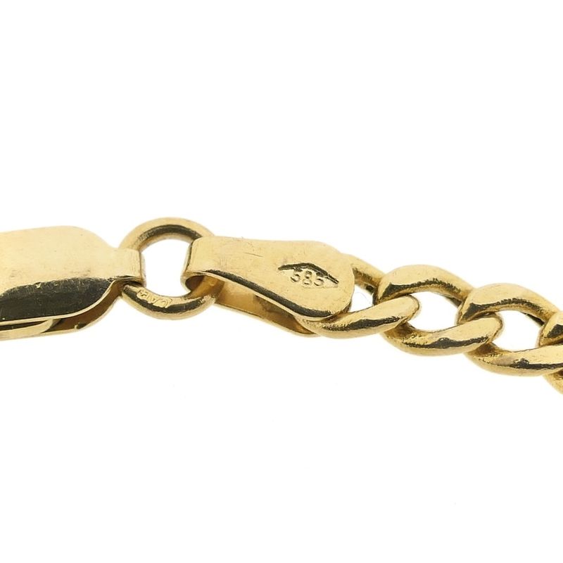 Image 6 of Gold Figaro link chain | 51 cm