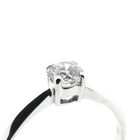 Image 3 of 18-karat white gold solitaire ring with 0.37 ct diamond