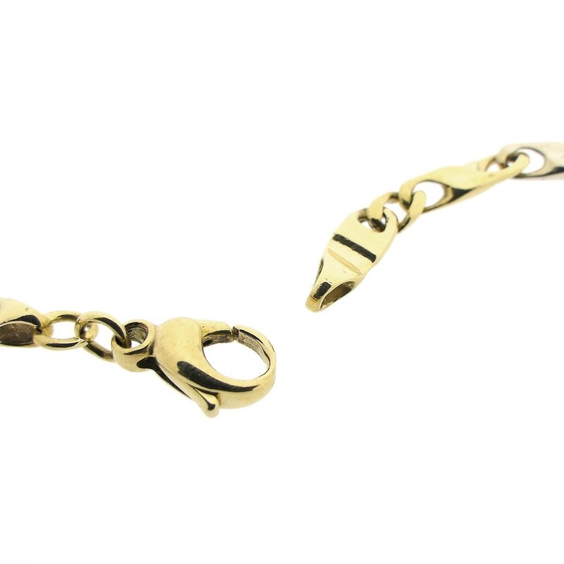 Image 4 of Two-tone gold infinity link chain