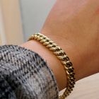 Image 7 of Gold gourmet link bracelet