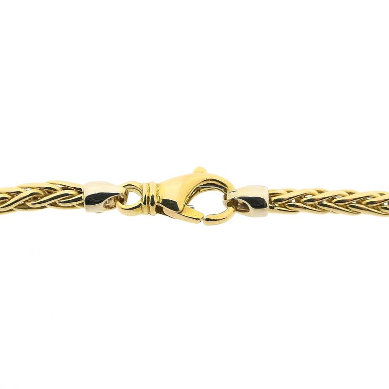 Image 4 of Gold square foxtail link chain