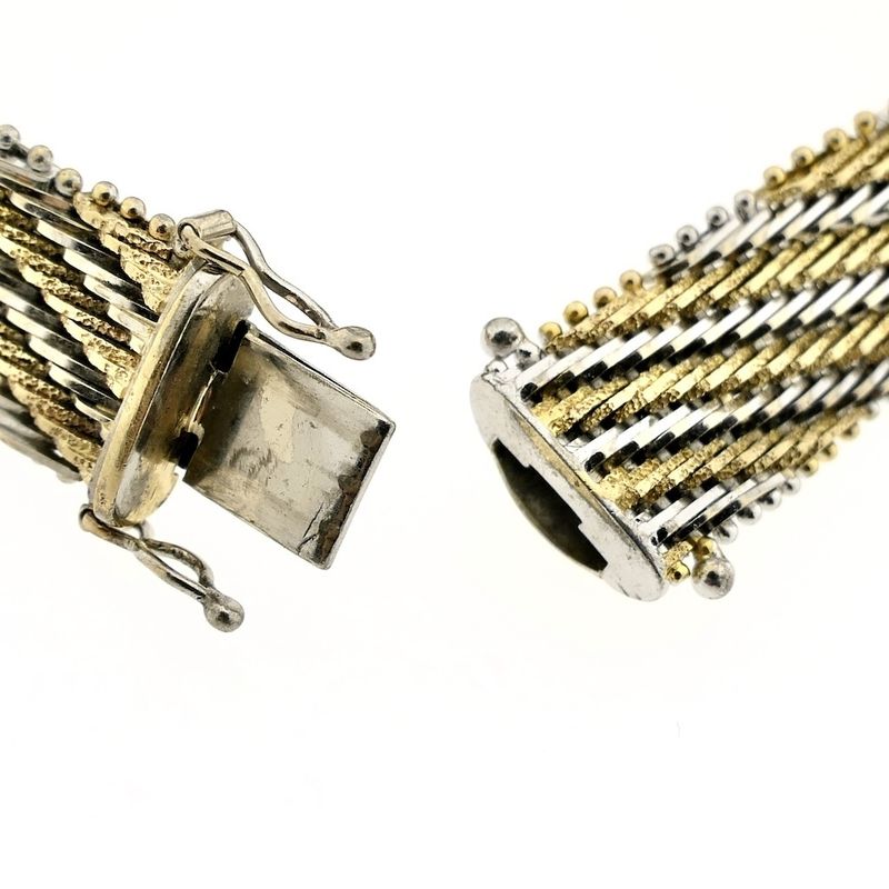 Image 4 of Two-tone gold fantasy link bracelet