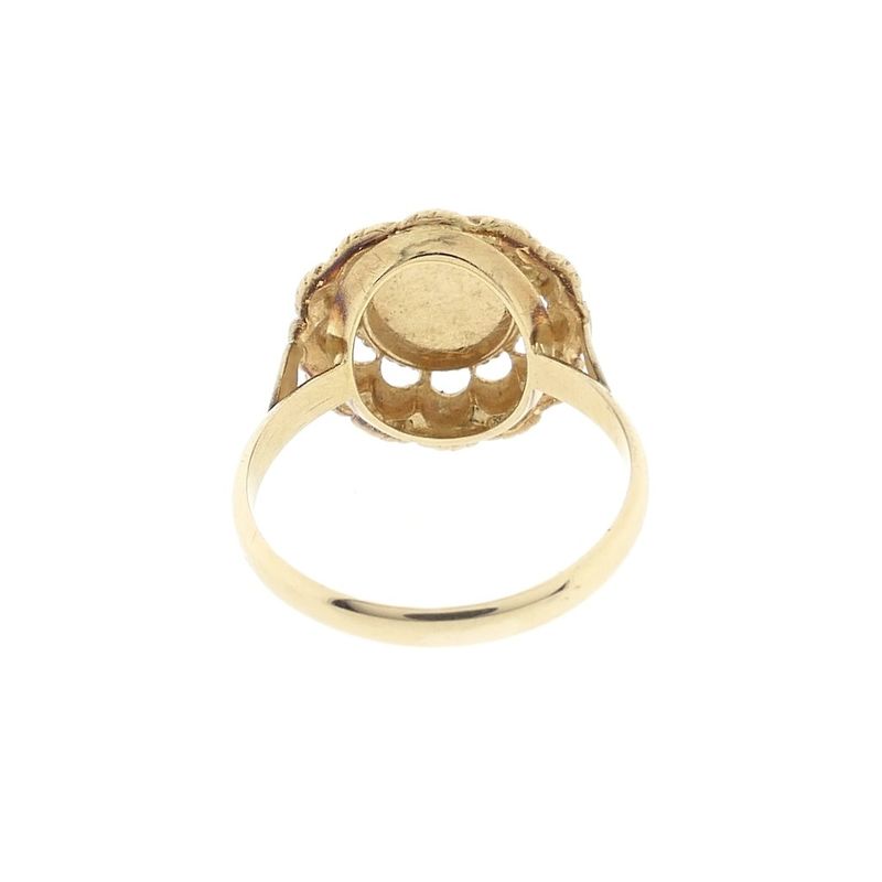 Image 5 of Gold ring with red coral | Vintage/antique