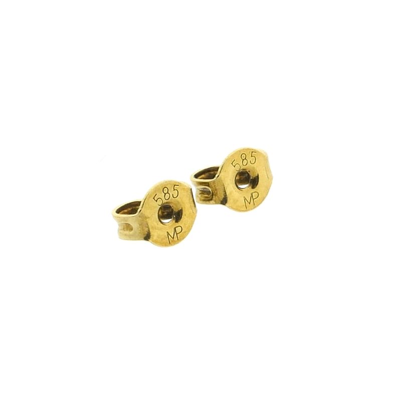 Image 6 of Gold stud earrings with zirconia