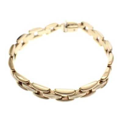 Image 1 of 8-karat Bismarck link bracelet | 18.5 cm