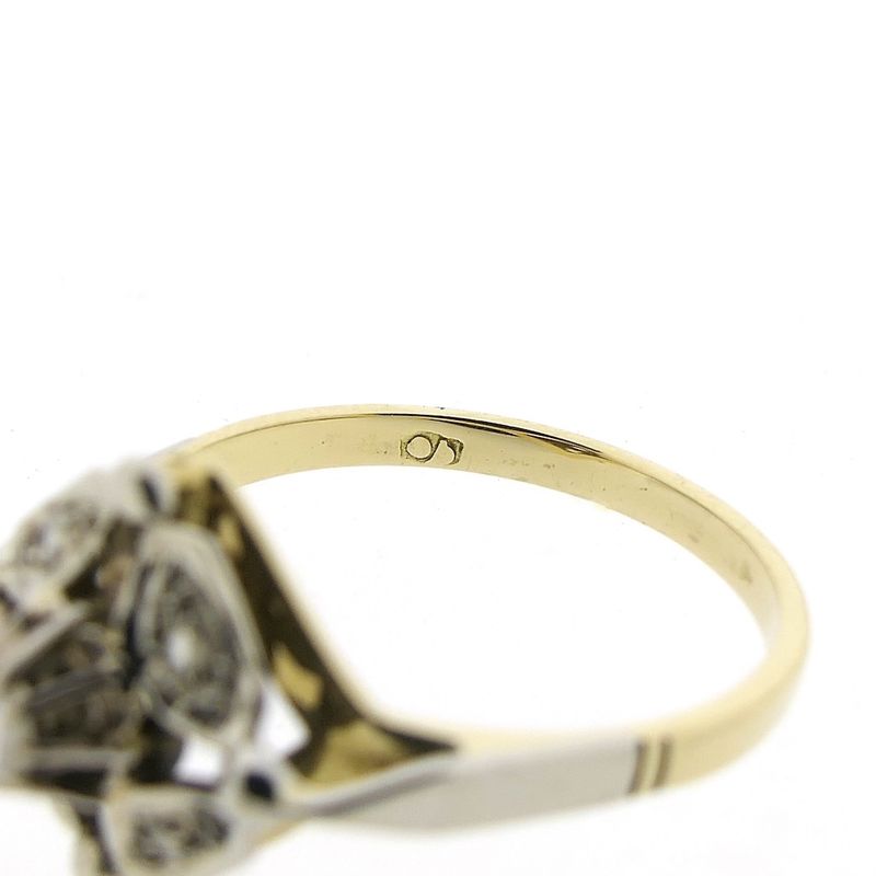 Image 6 of Antique gold ring with rose-cut diamonds | 0.06 ct.