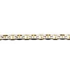 Image 5 of Two-tone gold navy link necklace; Men's | 51.5cm