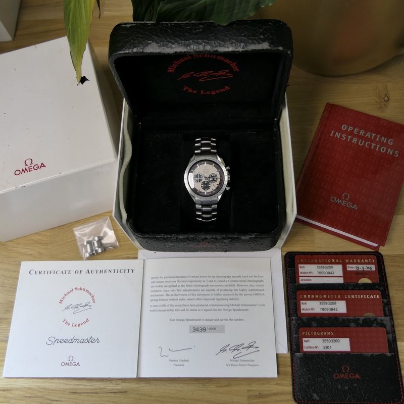 Image 8 of Omega Speedmaster 'Michael Schumacher The Legend' 3559.32.00; Chronograph men's watch